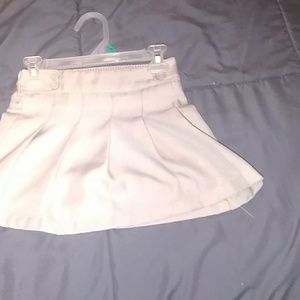 Girl khaki uniform skort